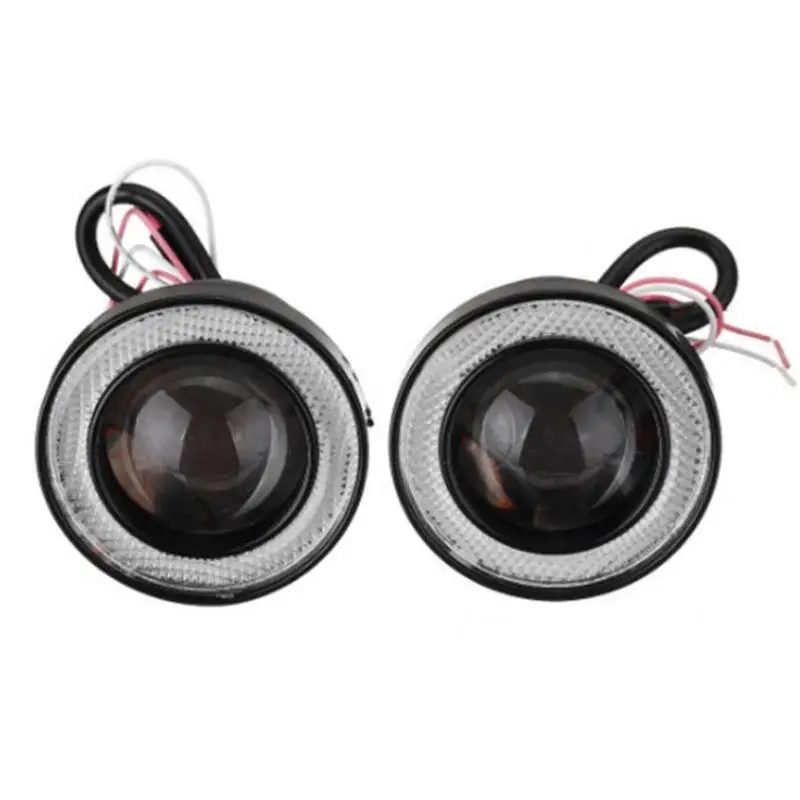 

Автомобильная противотуманная фара, автомобильная передняя фара, яркая лампа с ангельскими глазками, лампы для фар с высокой мощностью из алюминиевого сплава, Энергоэффективные для автомобилей