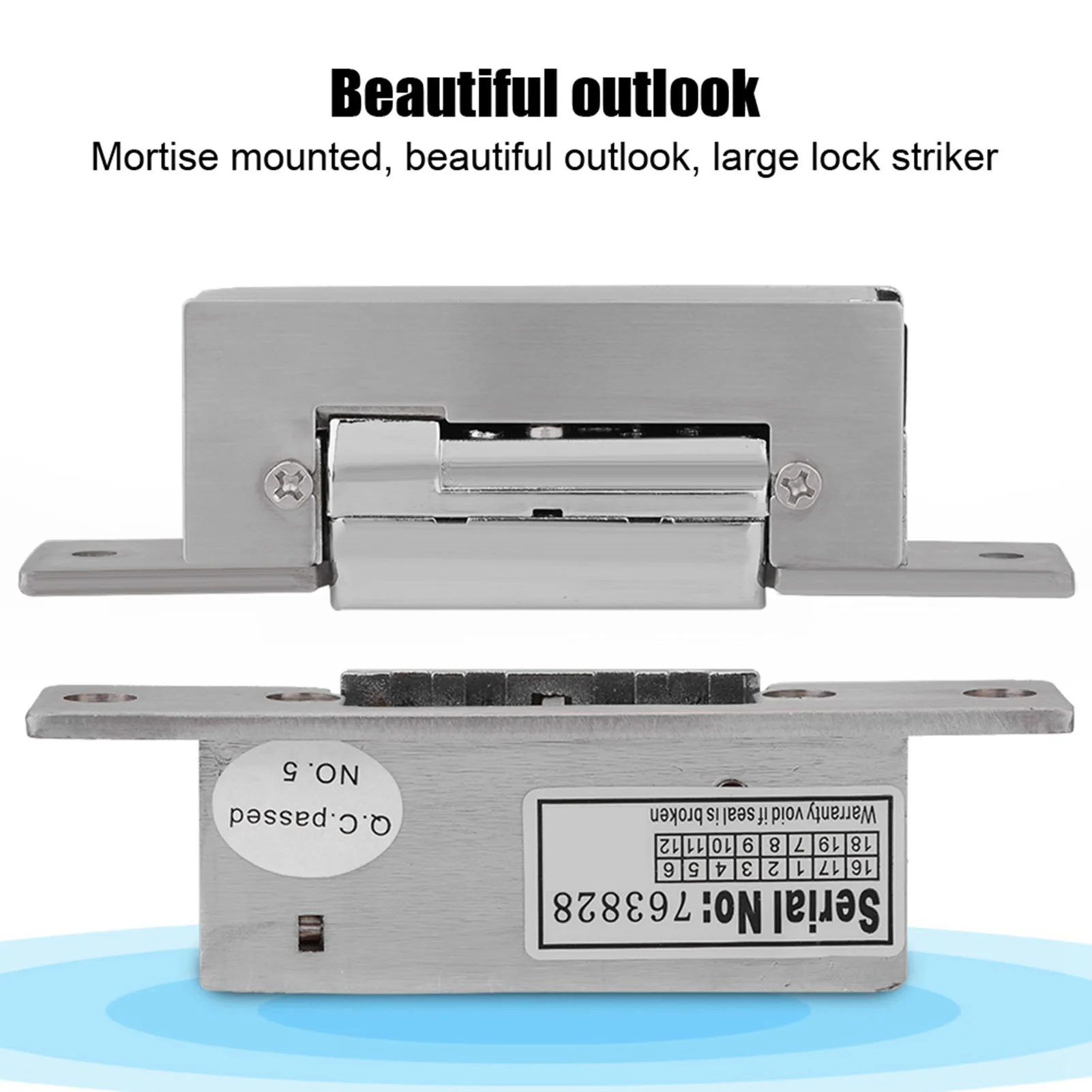 Electronic Lock DC 12V Adjustable Narrow-Type Electric Strike Double Unlock Mode Accessories