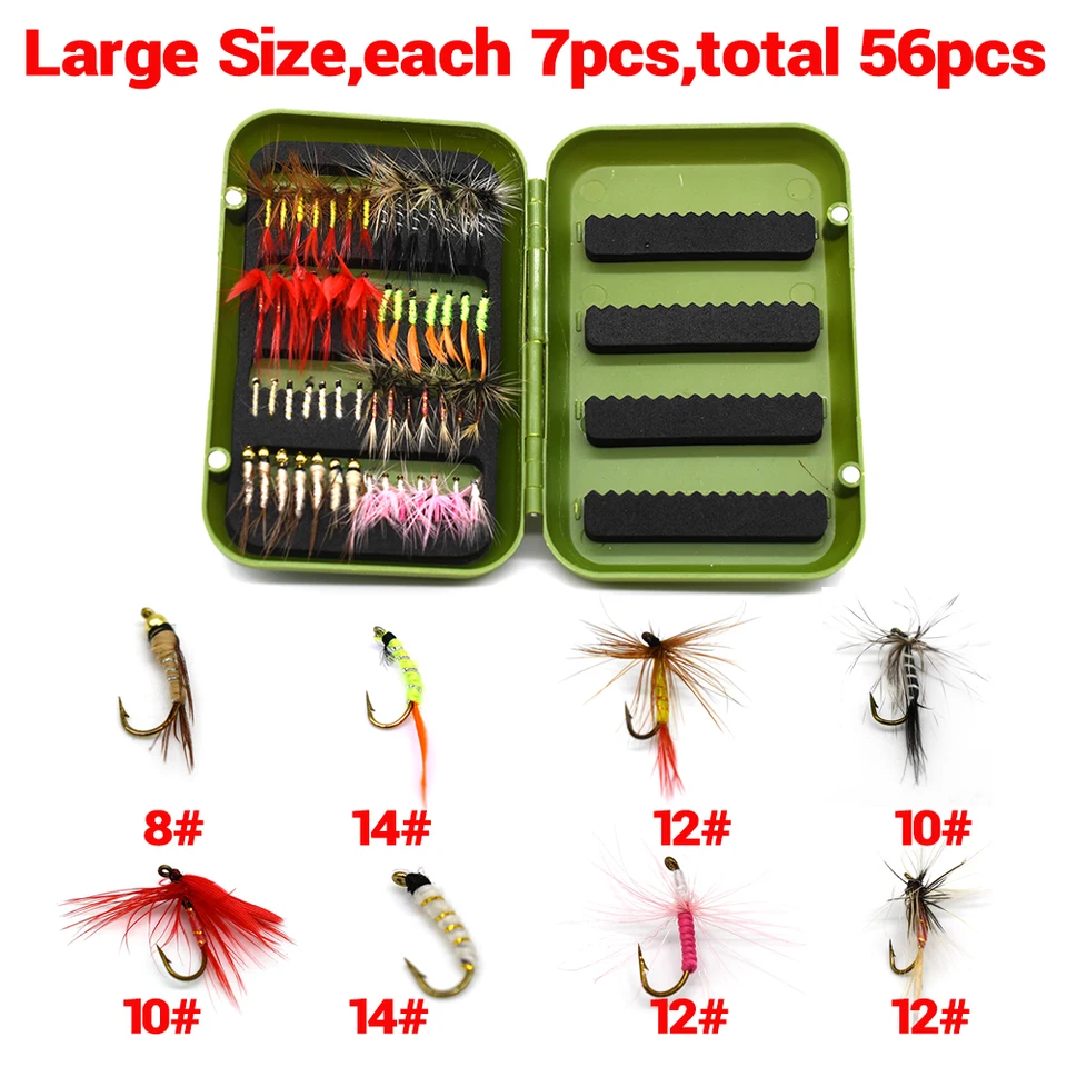 Leurres de pêche à la mouche vintage - Collection de poils