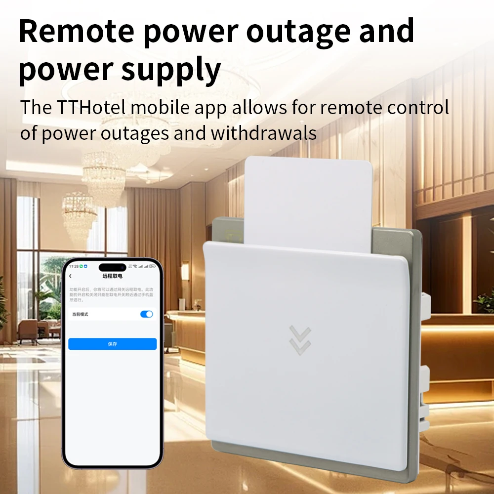 ES3-BT TTHotel 40A Energy Saving Switch Saver AC180-250V S50 Card Power Saver Ap