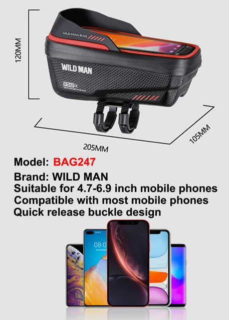 Borsa Per Accessori Bici Borsa Bici Telaio Zyxformis - Impermeabile, Touchscreen, Capacità 2 Litri - Per MTB E Bici Da Strada Borsa Mtb Touchscreen - Foto 13