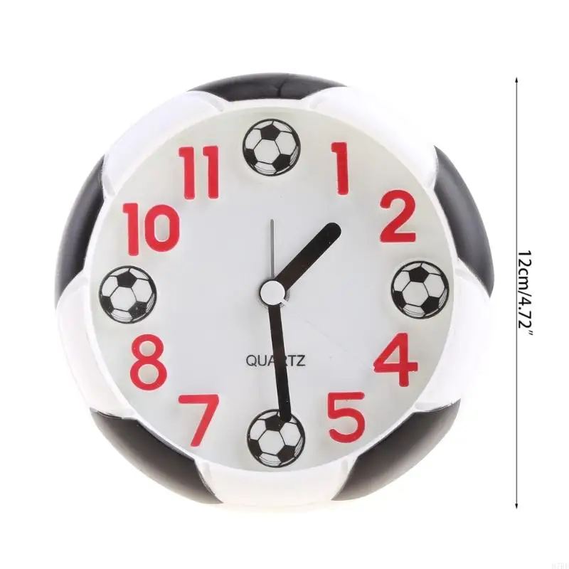 H7BF Desktop Soccer Ball Alarm Clock Decorative Football Ball Shaped Alarm Clock For Bedsides Bedroom Birthday Fans Gift 6