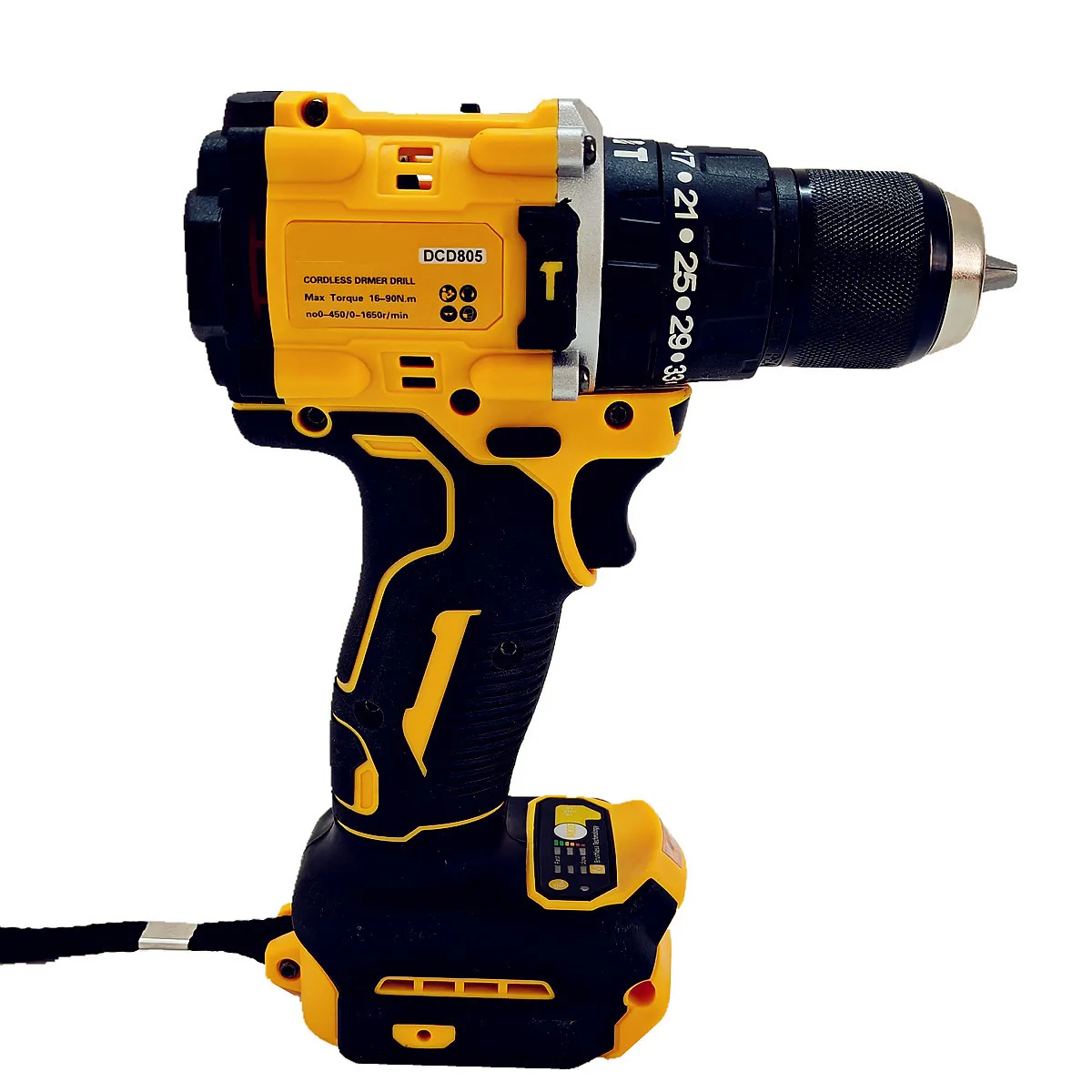 Fit For Dewalt 20V Battery Brushless Hammer Drill Cordless Impact Drill Electric Screwdriver 10mm Power Tools DCD805 4