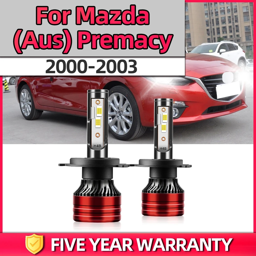 

TEENRAM Auto Led Headlight Two-side CSP Chips Canbus Plug-N-Play High Power Car Lamps Kit For Mazda (Aus) Premacy 2000-2003