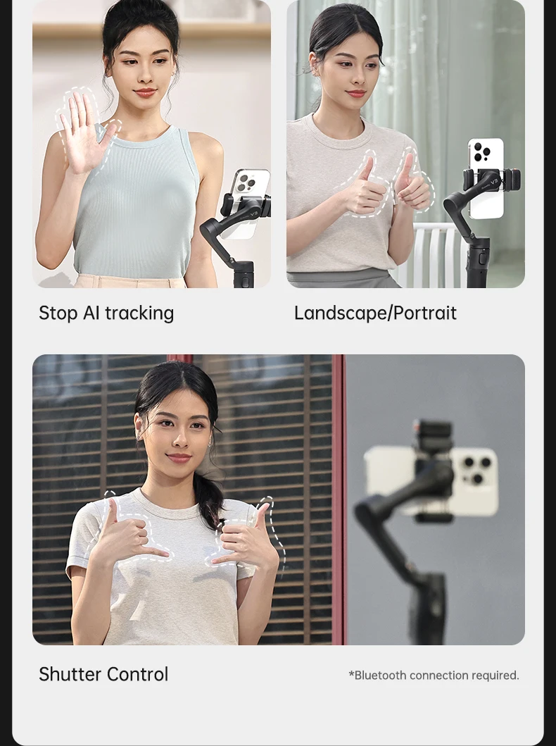 iSteady V3 Gimbal Stabilizer for Smartphone,3-Axis Phone Gimbal for Video Record