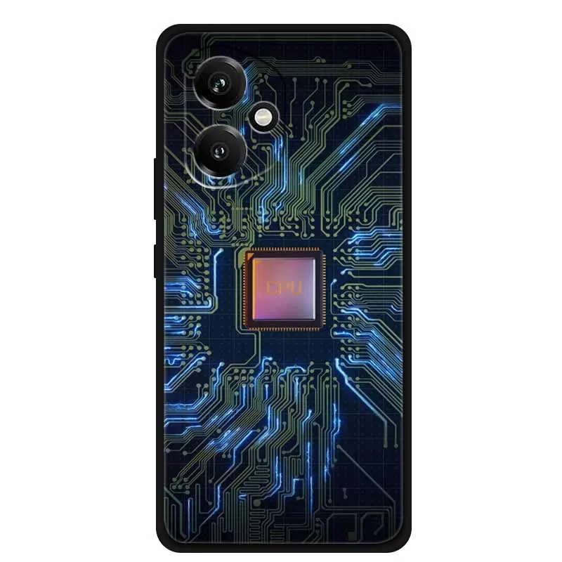 Sleek Shockproof Black Silicone Phone Case