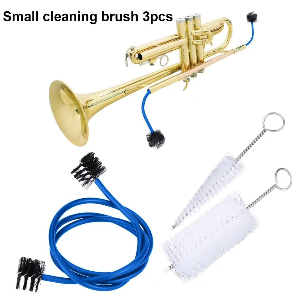 1 Set Trumpet Maintenance Kit Bendable Brush Mouthpiece Brush Cornet Cleaning Kit for Trumpet