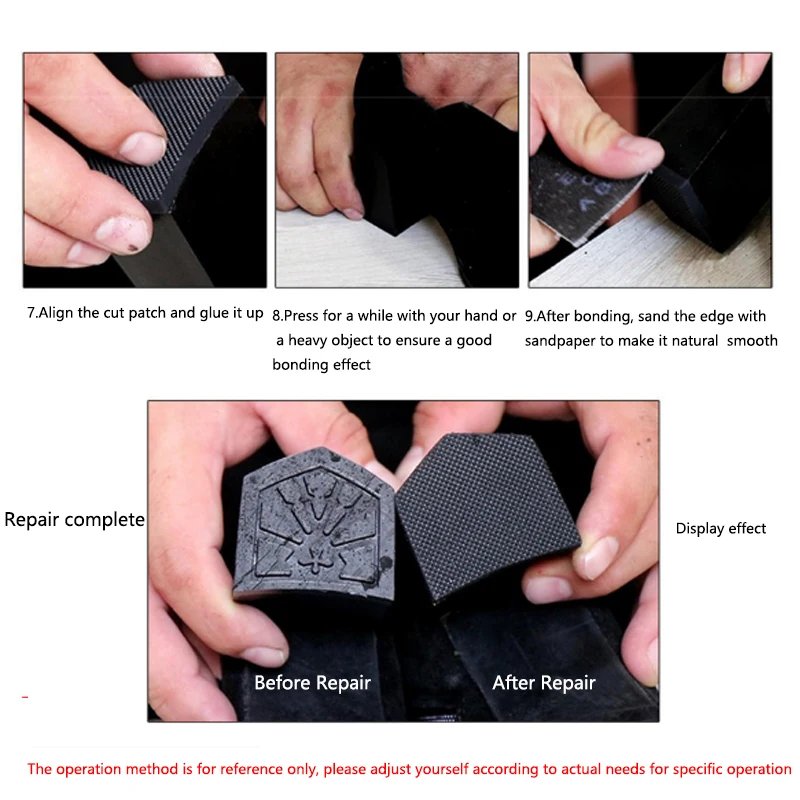 Gummisohle Ersatz für Schuhe Reparatur Patch High Heels Sandalen Herstellung Materialien Schuhe Rutschfeste Sohlenschutz Fersenpolster – Detail 6