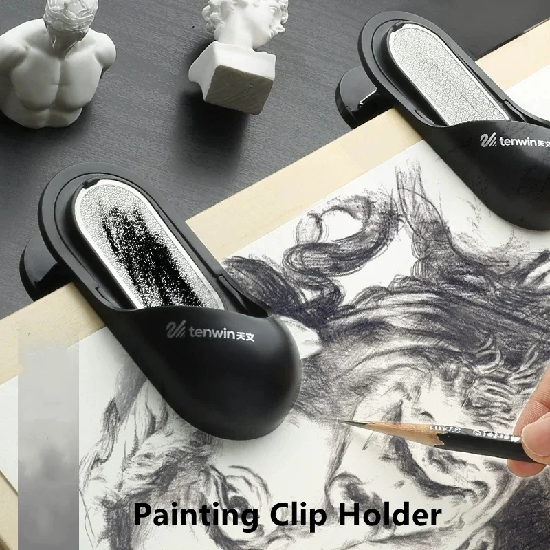 Tenwin Professional Pencil Sharpener  Spring Clip Folder for Charcoal  Sketch Artists