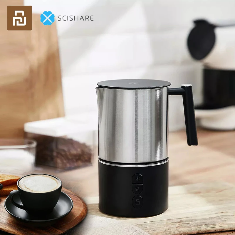 

Youpin Scishare Electric Milk Frother Machine Cappuccino Foam Kettle Make Foamer Beater Coffee Maker Dry Mixtures Kitchen Home