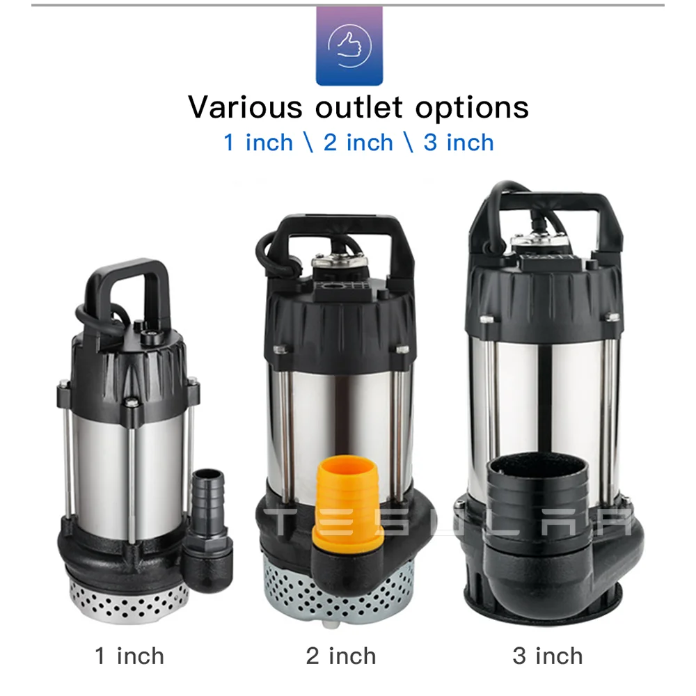750W 48/60V Or 72V DC Brushless Solar Submersible Water Pump Inserted MPPT Controller builtin