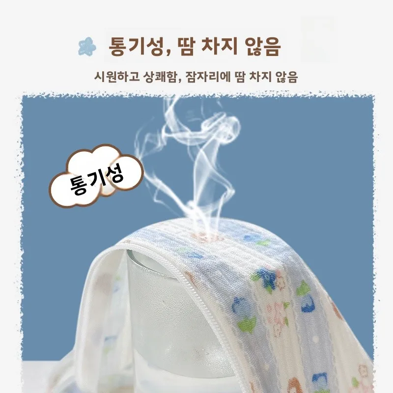 순면 봄 가을 신상품 이중 레이어 여자아이 롬퍼 수면복 아동 나이트가운 A급 배 보호 기능