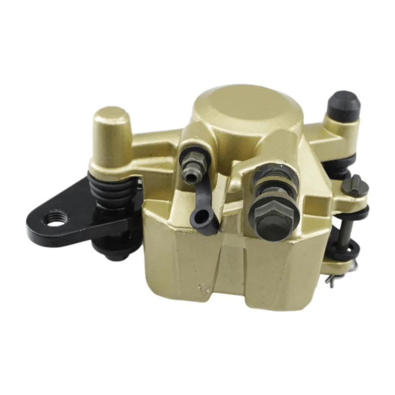 Motorcycle front brake caliper assembly with brake pads and bracket for Yamaha YBR125 YBR YB 125