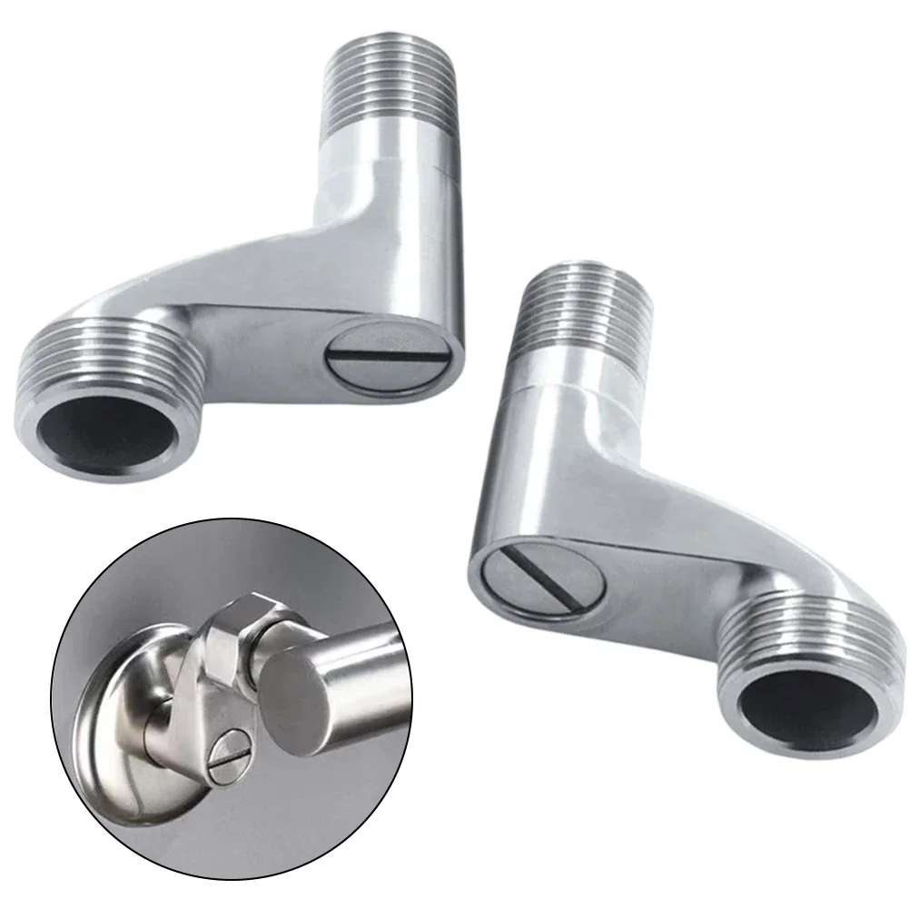 Shower Faucet Curved Foot Angle Valve Fittings Shower Pipe Bend Connector Bathroom Elbow Reducing Angled Joint Faucet 1 Pair