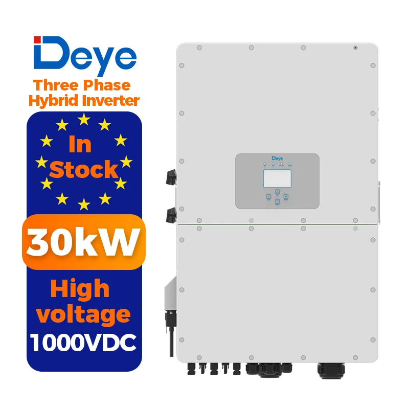 Deye Sun-30K-Sg01Hp3-Eu-Bm3 30Kw Inverter Solare Ibrido Trifase Deye Ad Alta Tensione