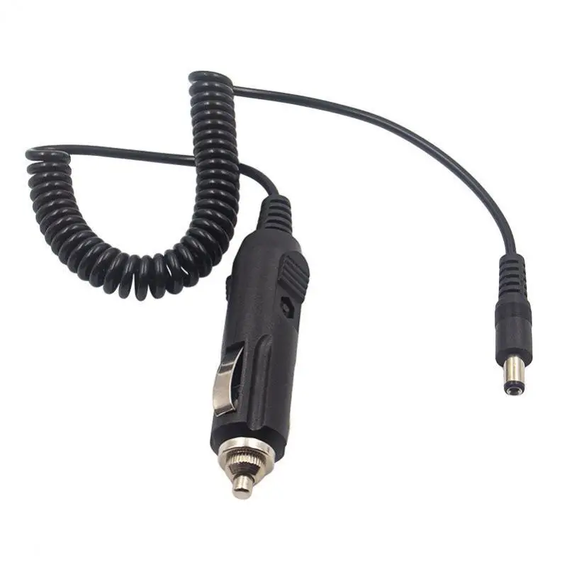 12V 24V 전체 구리 고출력 케이블, 스프링 시거잭 암 커넥터 - DC 5.5*2.1mm 수 커넥터 어댑터 와이어