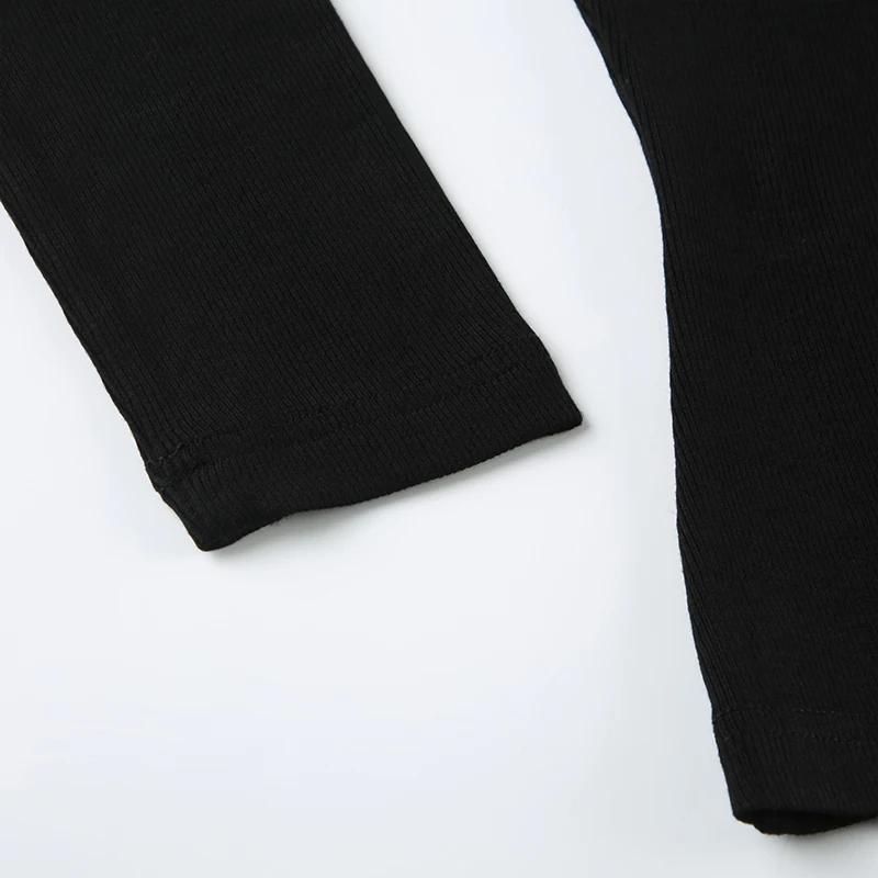Camisetas de dos piezas para mujer, lindas y bonitas, con ribete de encaje liso, de manga larga, ropa suave y moderna de otoño.