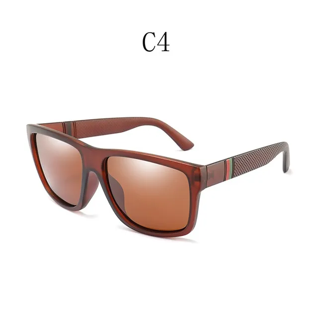 Polaroid Sunglasses Unisex Square Vintage Sun Glasses Famous Brand Sunglases Polarized Sunglasses Retro Feminino for Women Men 14-KP1055-C4
