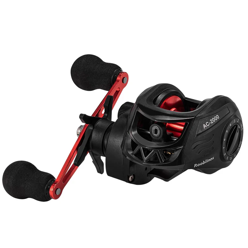 AC Baitcasting Reel Rooblinos Saltwater Freshwater Fishing Reels Max Drag 8KG Light Surf Cast Reel Baitcaster Reels