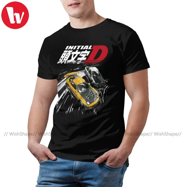 Initial D Anime Graphic T-shirt Women/men Streetwear For Nippon Jdm Mazda  Rx-7 Turbo Crewneck Tshirts Tops Y2k Oversized Cotton - AliExpress