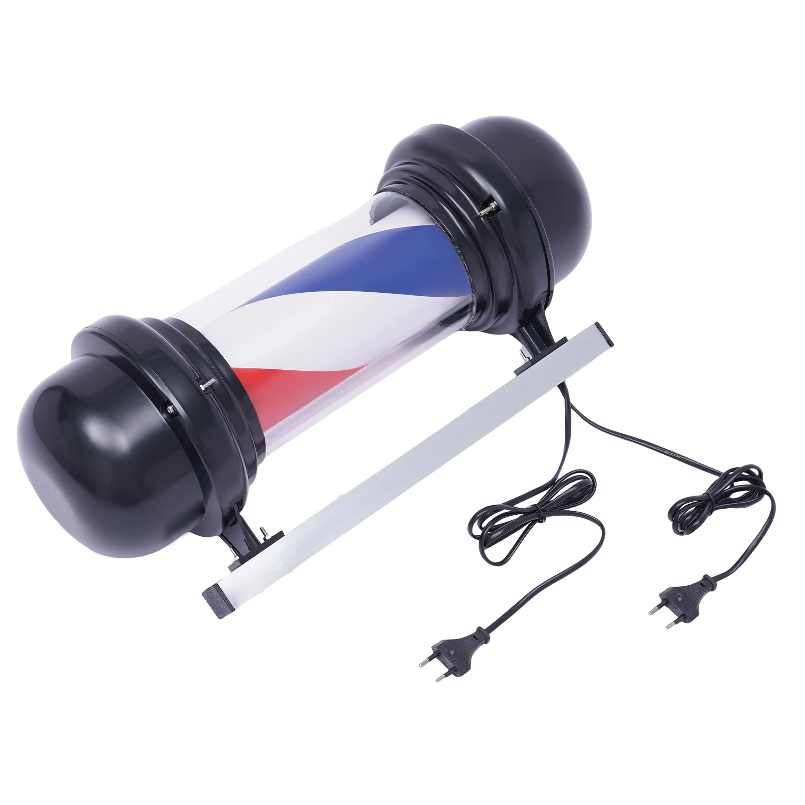 220V Retro Beleuchteter Friseurstangenkopf, LED + PC, mit LED-Lampe, rot-weiß-blaue schwenkbare Leuchte für Friseur und Friseursalon, 20 Zoll – Detail 4