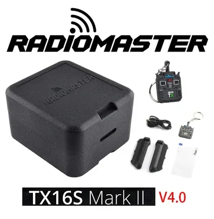 

RadioMaster TX16S MKII V4.0 16CH 2.4G Hall Gimbal Remote Controller Transmitter ELRS 4in1 Support EDGETX OPENTX for RC Drone