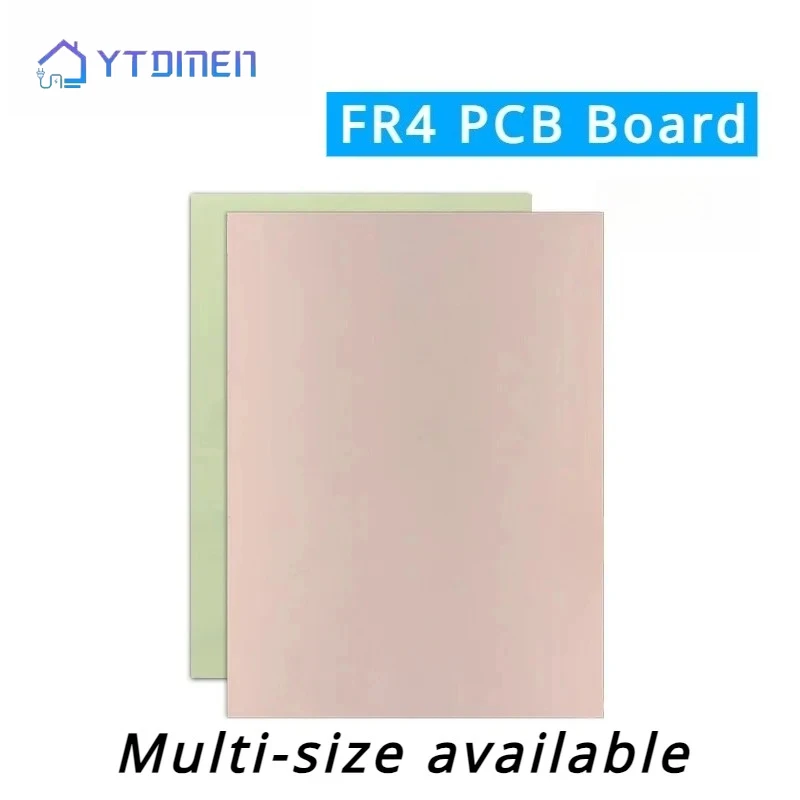 1/2PCS FR4 단면 유리 섬유 PCB 보드 7x10/10x15/12x18/15x20/20x30cm 구리 클래드 라미네이트 프로토타입 Pcb 브레드보드