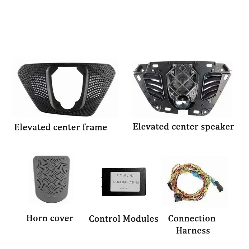 11 가지 색상 LED 리프팅 센터 스피커 주변 조명 BMW G20 G22 G08 G01 X3 G02 X4 G05 X5 G06 X6 G07 X7 글로우 혼 오디오 커버