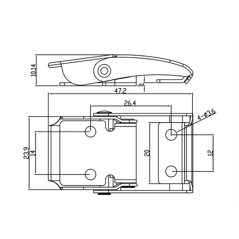 Tools Box Case Window Cabinet Door Box Lock Buckle Carbon Steel Spring Loaded Toggle Latch Catch Hasp Clamp Black furniture hardware,toggle latches,buckle clamp