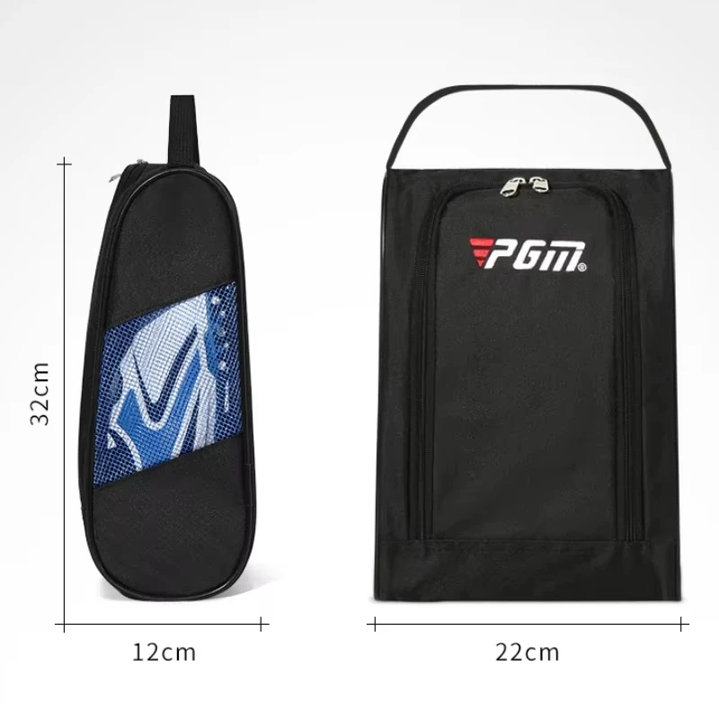 PGM Portable Mini Golf Shoe Bag Nylon Carrier Bags Golfball Holder Lightweight Breathable Pouch Pack Sports Accessories XB001