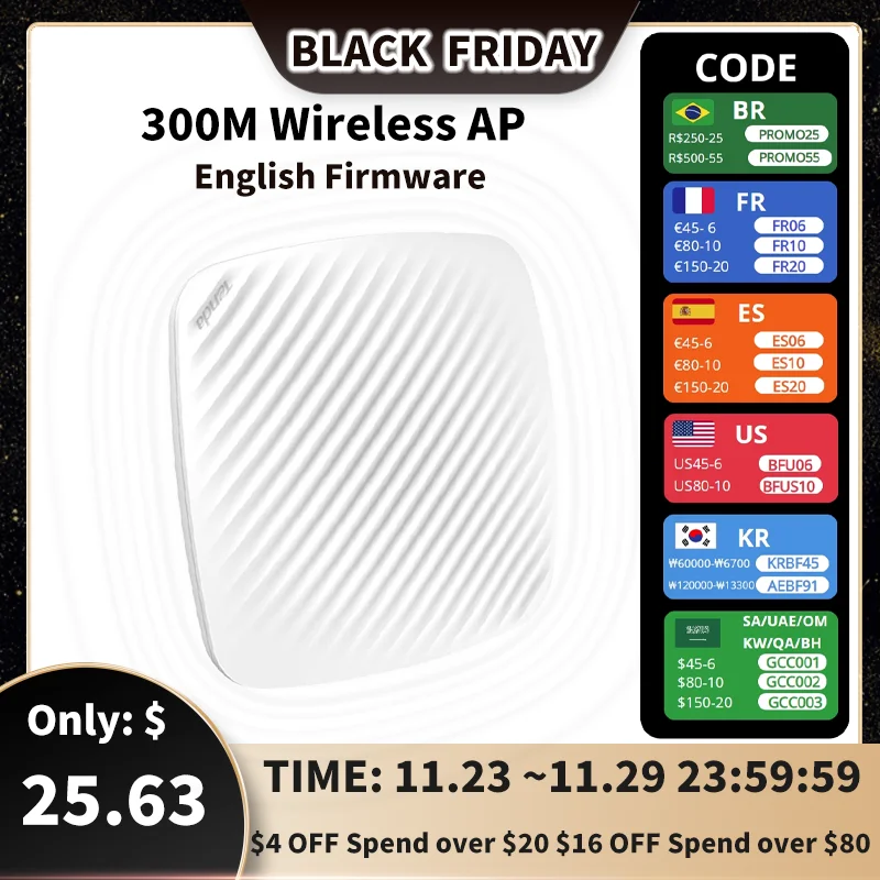 Tenda i9 Teto ap Wi-fi Roteador 300mbps Wi-fi Extensor Teto-montado Poe Adaptador Ponto de Acesso sem Fio sem Fio Hotspot
