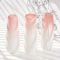 Nordic Gradient Color Vase Flower Aesthetic Hydroponic Ikebana Modern Small Vase Design Creativity Vazen Luxury Home Decor FYVS 1