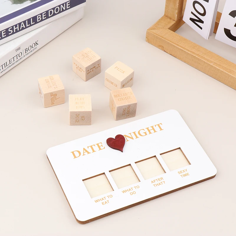 Wooden Dice Set for Couple Games