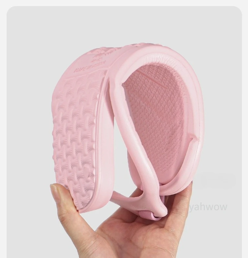 Faltbare Reise-Hausschuhe, Unisex, EVA-Flip-Flops, Hotel, rutschfest, für Badezimmer, drinnen und draußen, tragbar, leicht, bequem – Detail 4