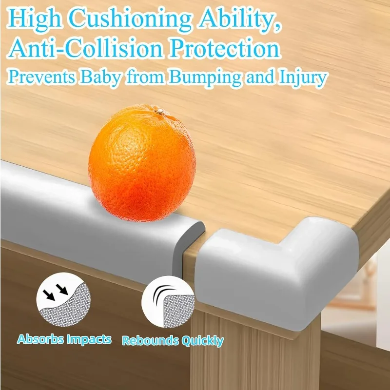 Protective Edge Protector L-shaped Soft Cabinet Door Strip Safety Anti-collision Angle Maintenance Wall Protection Self-adhesive