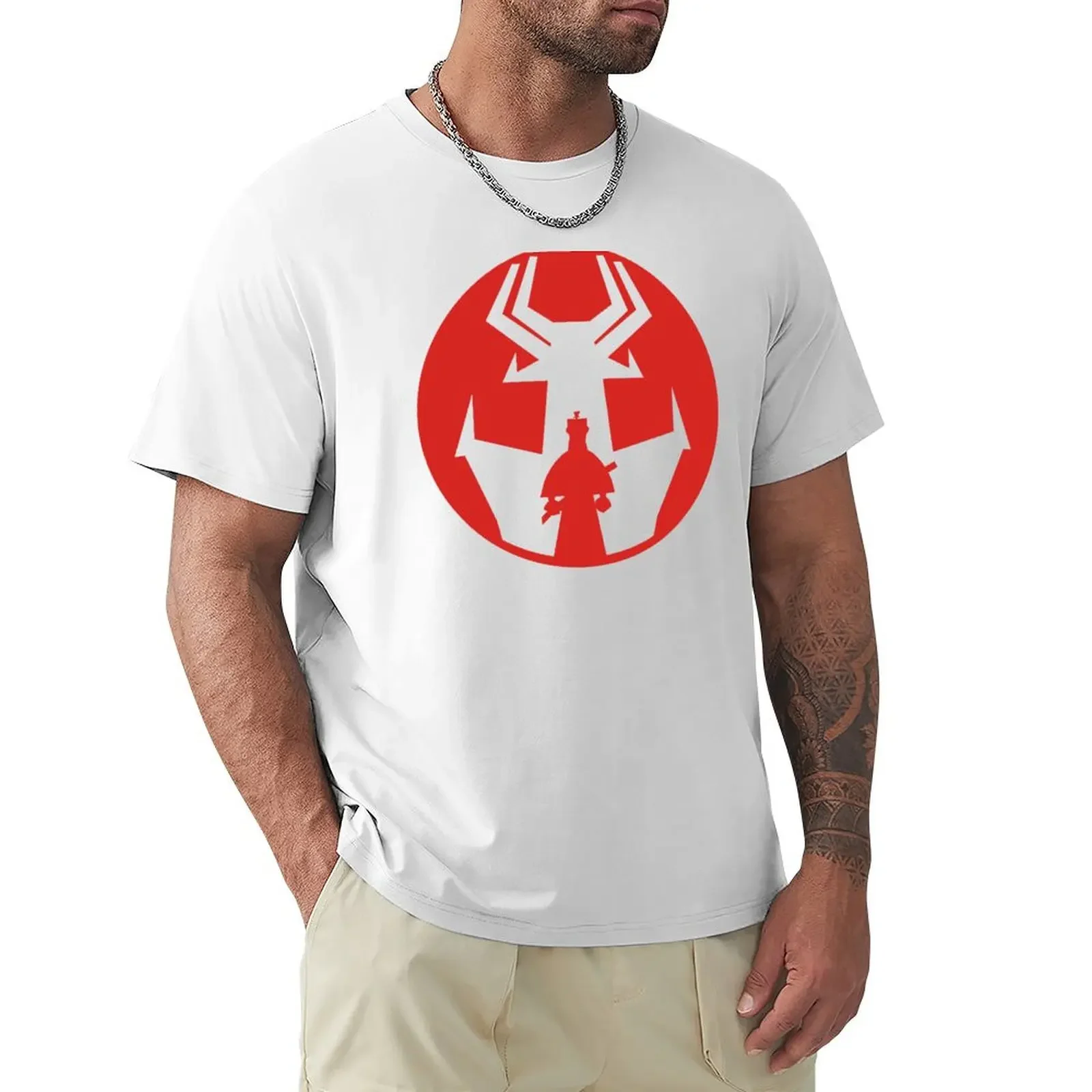 

Футболка Samurai Jack с японским флагом, женские топы, большие и высокие футболки для мужчин