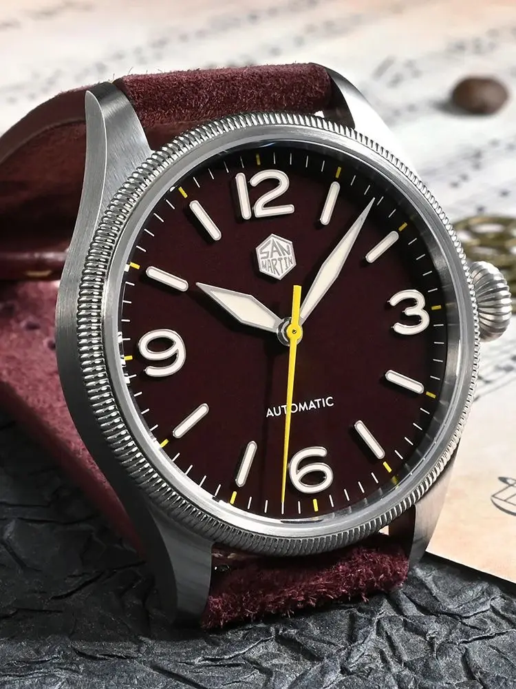 Wrist San Martin Bronze Pilot Wrist Watches San Martin Pt5000 San Martin  Limited Edition Solid San Martin　ブロンズパイロットウォッチ