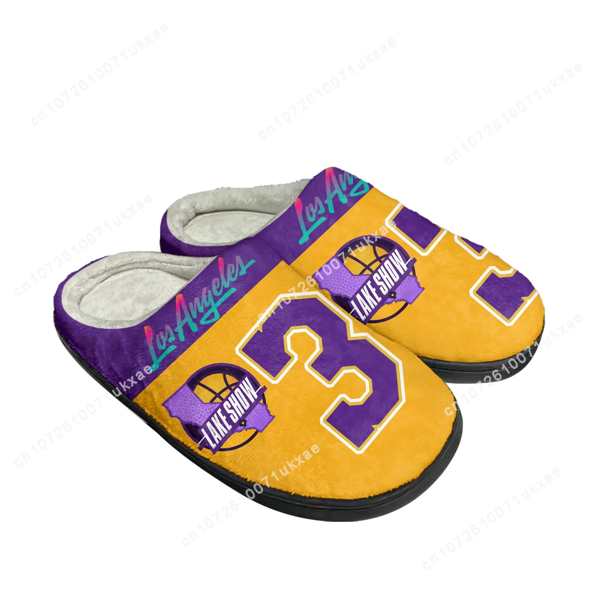 Los Angeles Number 6 3 1 lake show Home Cotton Slippers Mens Womens Plush Bedroom Casual Keep Warm Shoes Indoor Customized Shoe