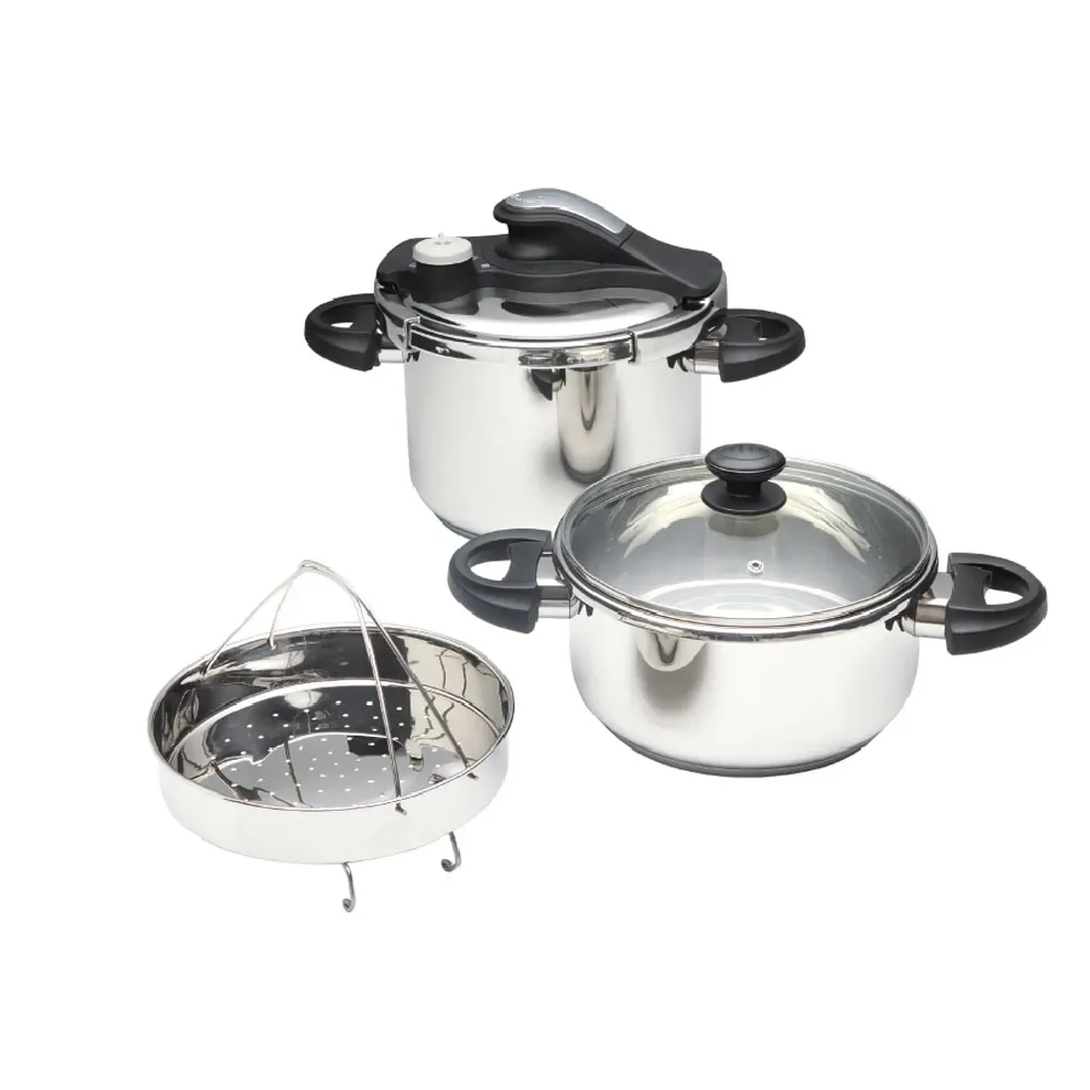 Manufacturer Commercial Steel Pressure Cooker 5L Gas Presser Cooker Stainless Steel Use For Gas And Induction Cooker 3