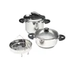 Manufacturer Commercial Steel Pressure Cooker 5L Gas Presser Cooker Stainless Steel Use For Gas And Induction Cooker 3