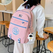 

Japanese female ins the new college students wind bag fashion joker adolescent leisure backpack outdoor travel