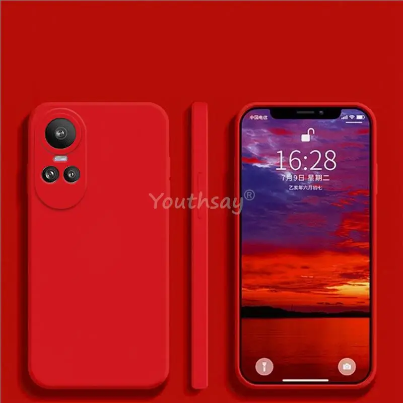 Oppo Reno 10 5G / 10 Pro 5G Funda Silicona Líquida Roja dibujo  Adventure