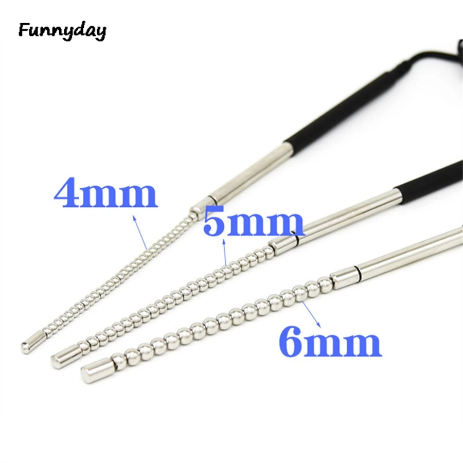 Electro Shock Urethral Catheter Penis Plug Expander Urethral Sounding Dilator Horse Eye Electro Stimulation Sex Toys For Men