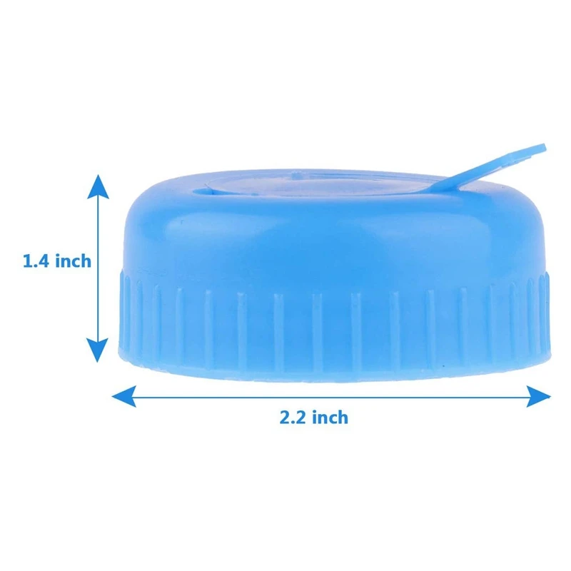 Water Jug Cap 5 Pack Plastic Water Bottle Cap Blue Gallon Drinking Bottle Replacement Tool Leak Free