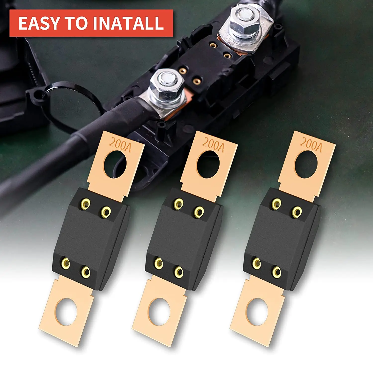 MEGA Fuse ANL Car Fuses Bolt-on 80A 100A 125A 150A 200A 250A 300A 5PCS