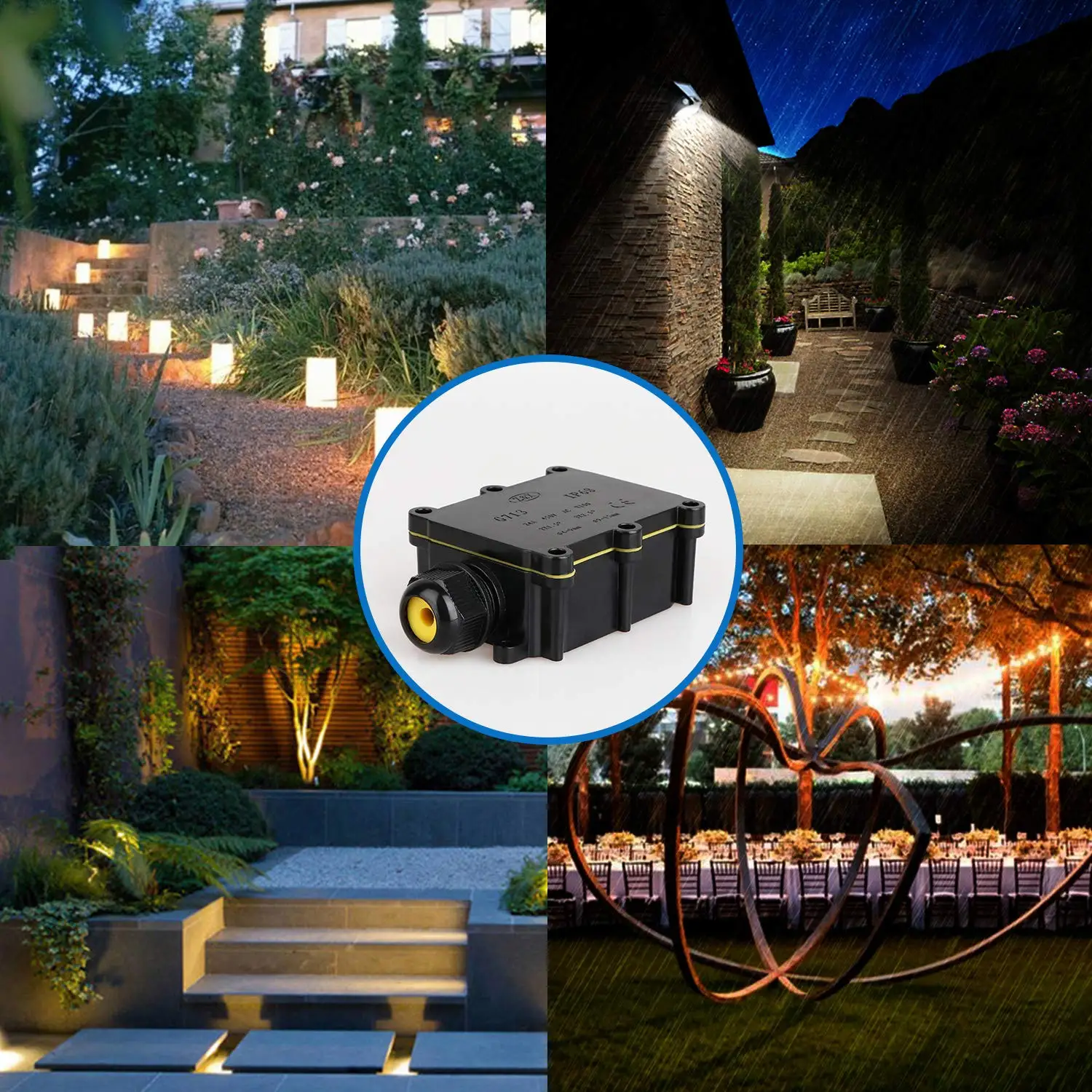 IP68 Waterproof Junction Box Electrical 2/3/4/5/6 Way Enclosure Block Cable Connecting Line Protection Wiring Accessories electrical distribution box electronic enclosure case electrical junction box electrical box industrial waterproof connector
