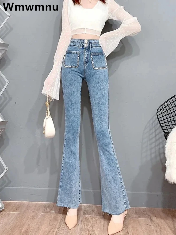 Style Bell Bottom Jeans 2021  Light Washed Bell Bottom Jeans - Woman  Fashion Jean - Aliexpress