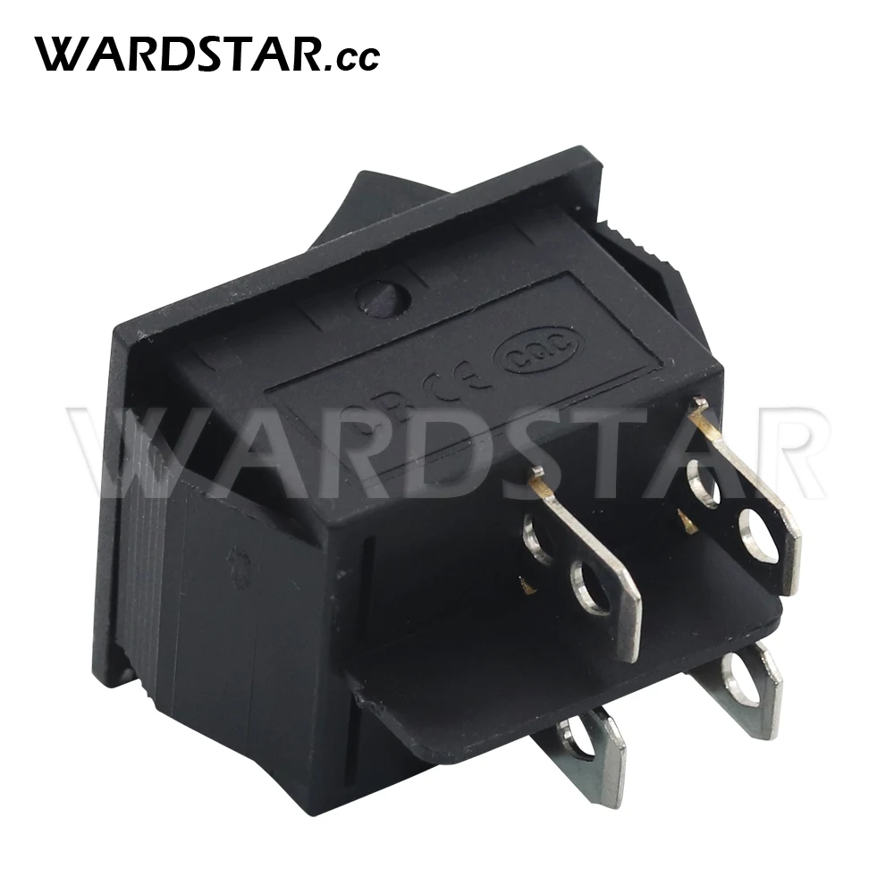 CLDIY DPST 4 pin 2 posizioni on/off luce LED rossa illuminata