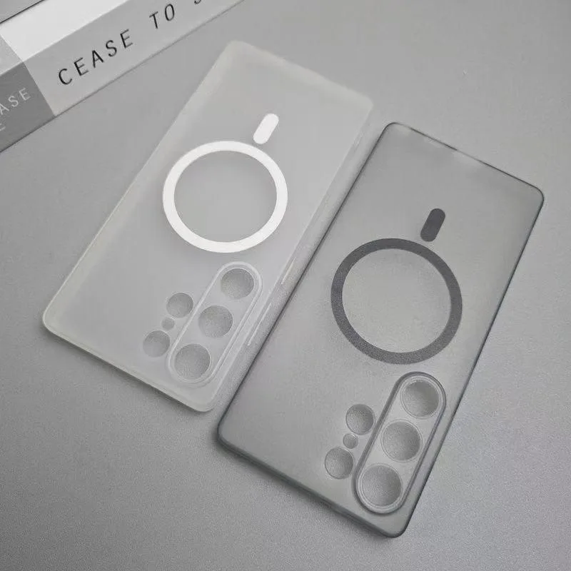 Ultra Thin Soft TPU Case with Magnetic Wireless Charging and Camera Protection