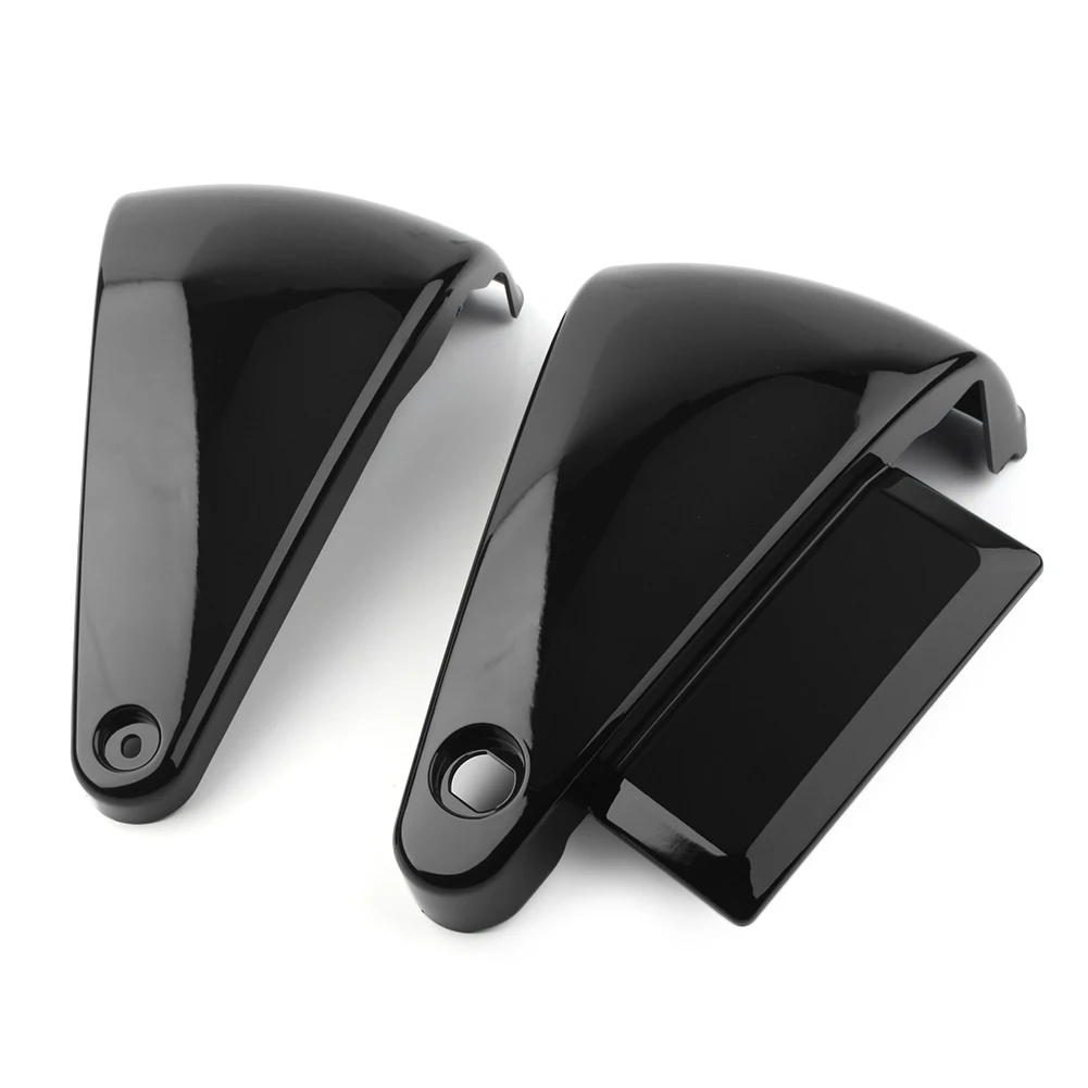 2Pcs Black ABS Motorcycle Battery Side Fairing Cover For Kawasaki Vulcan VN400 VN800 1995-2000 2001 2002 2003 2004 2005 2006